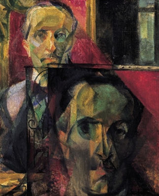 Portrait of Imbre Szobotka: Doubled Self-portrait, 1920