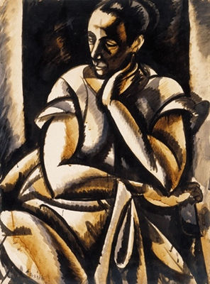 Sitting Woman, 1918
