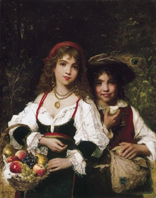 Fruit Sellers, about 1880