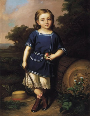 Little Boy with Coloured Ball (Portrait of Béla Erdélyi in his Younger Age)