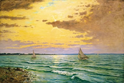 Sailing Boats on Lake Balaton