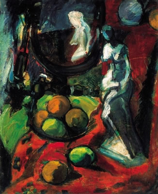 Still-Life with Mirror and Fruit