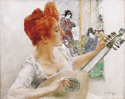 Woman with a Mandolin