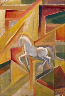 Composition with Horse