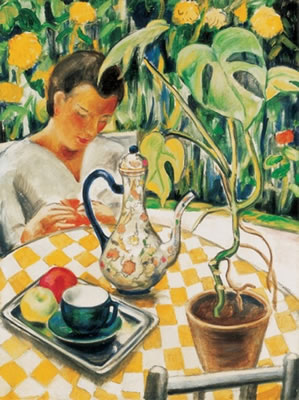 By the Table by Klara Rona - Auction record, sale price, and art valuation. Compare with similar artists and explore comparable artworks.