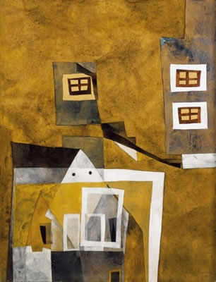 Floating Houses by Lajos Vajda - Auction record, sale price, and art valuation. Compare with similar artists and explore comparable artworks.