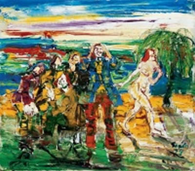 Figures by the Brook