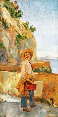 Painter on the Beach by Gustav Magyar-Mannheimer - Auction record, sale price, and art valuation. Compare with similar artists and explore comparable artworks.