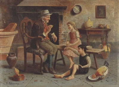 Grandfather Telling a Tale