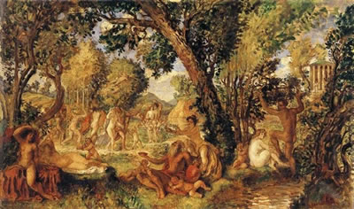 Golden Age, 1924 by Herman Lipot - Auction record, sale price, and art valuation. Compare with similar artists and explore comparable artworks.