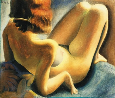 Reclining model by Zoltan Borbereki - Auction record, sale price, and art valuation. Compare with similar artists and explore comparable artworks.