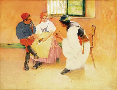 Sample artwork by Simon Hollosy (1857 - 1918), known for painting - View similar artists and auction records