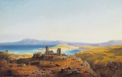 Italian Seaside with Ruins
