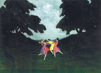 Dancing Girls in the Forest