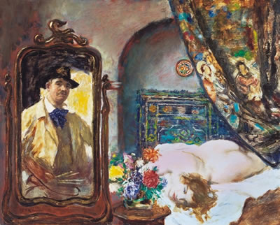 Studio Corner (Painter and his Model) by Istvan Csok - Auction record, sale price, and art valuation. Compare with similar artists and explore comparable artworks.