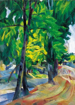 Alley with Sunlit Foliage, around 1927