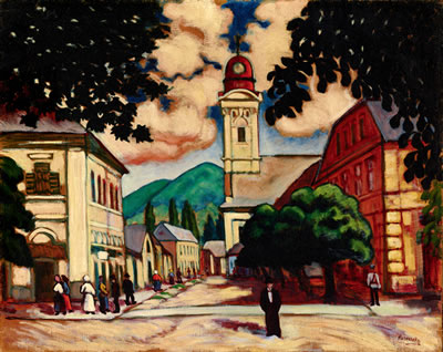 The Main Square in Nagybánya by Janos Husovszky - Auction record, sale price, and art valuation. Compare with similar artists and explore comparable artworks.