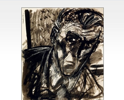 Portrait of Odon Marffy: Self-portrait