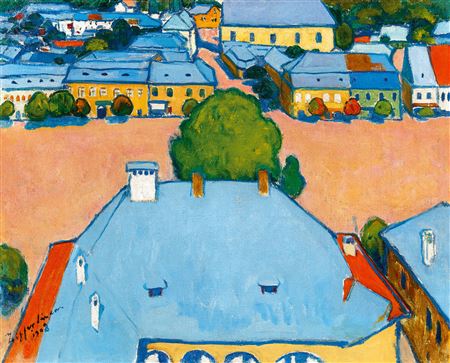 The Main Square in Nagybánya, 1908 by Sandor Ziffer - Auction record, sale price, and art valuation. Compare with similar artists and explore comparable artworks.