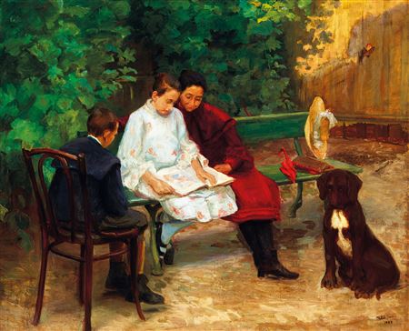 Exciting Story, 1903 by Janos Kleh - Auction record, sale price, and art valuation. Compare with similar artists and explore comparable artworks.