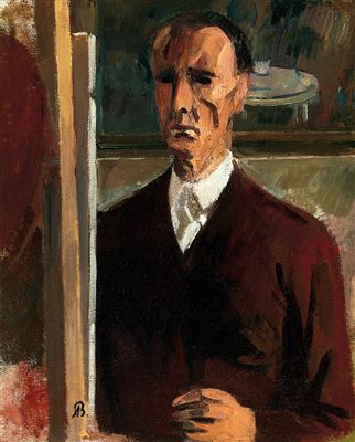 Portrait of Aurel Bernath: Self-portrait