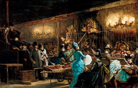 Elegant Parisian Company in the Circus, 1886