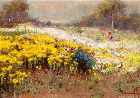 Girls on the flowery Field