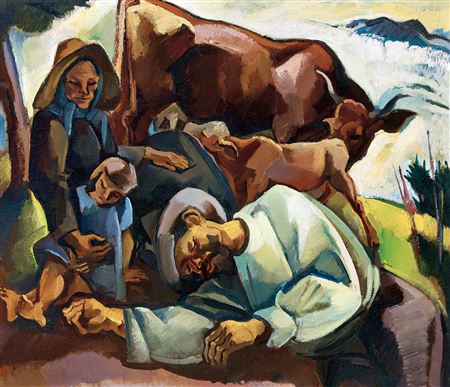 Resting Family, 1930s