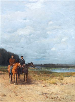 Horseback riding, c. 1882