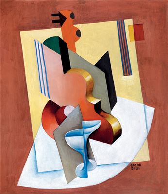 Composition with Fruit-Bowl and Violine, c.1926