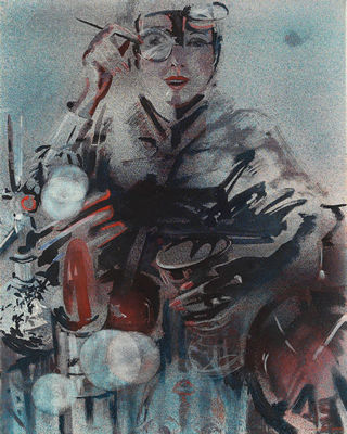 Mädchen mit Schminkbrille (A New Rokoko)