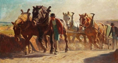 Pferdefuhrwerk by Julius Paul Junghanns - Auction record, sale price, and art valuation. Compare with similar artists and explore comparable artworks.