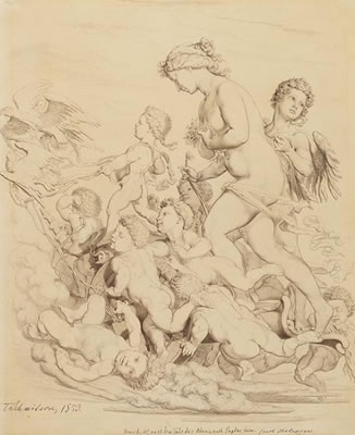 Venus kehrt nach dem Tode des Adonis nach Paphos heim (nach Shakespeare)