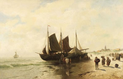 Fischerboote am Strand