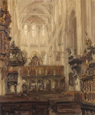 Inneres der Marienkirche in Lübeck