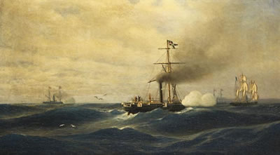 Sample artwork by Robert Parlow (1835 - 1901), known for marine painting - View similar artists and auction records
