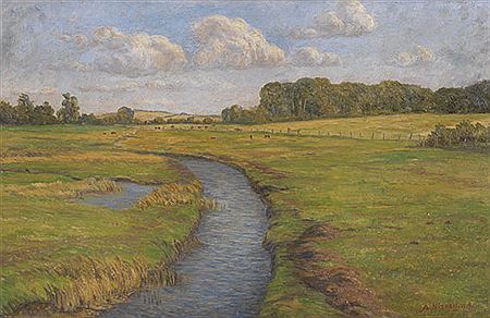 Landschaft auf Kekenis (Insel Alsen). 1919 by Anton Nissen - Auction record, sale price, and art valuation. Compare with similar artists and explore comparable artworks.