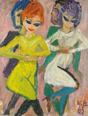 Sample artwork by Walter Becker (1893 - 1984), known for ink brush drawing on paper - View similar artists and auction records