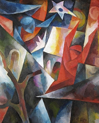 Untitled - Rot und Blau