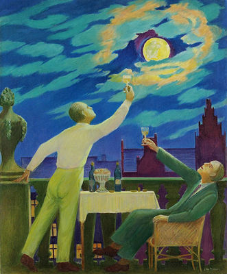 Schwärmer im Mondschein. 1910