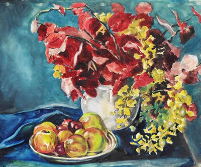 Herbstliches Stillleben. 1920er Jahre by Albert Haueisen - Auction record, sale price, and art valuation. Compare with similar artists and explore comparable artworks.