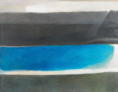 Staffelung im Blau (Schichten). 1964 by Georg Meistermann - Auction record, sale price, and art valuation. Compare with similar artists and explore comparable artworks.