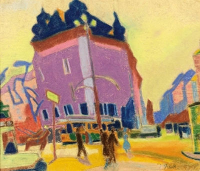 Berliner Straßenszene by William Straube - Auction record, sale price, and art valuation. Compare with similar artists and explore comparable artworks.