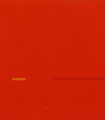 In spazio rosso tensione interrotta