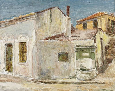 Häusergruppe auf Rhodos
