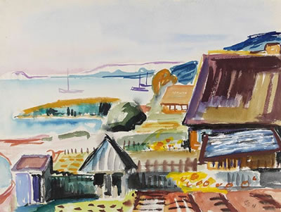Nidden - Dorf mit Blick ins Haff by Gabriele Stock-Schmilinsky - Auction record, sale price, and art valuation. Compare with similar artists and explore comparable artworks.