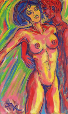Sensual Dancing Lovers