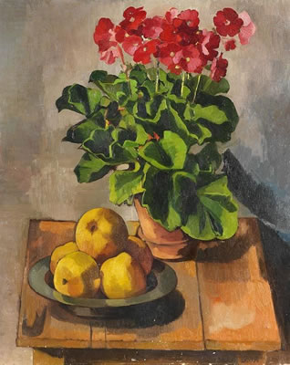Stillleben mit Blumentopf