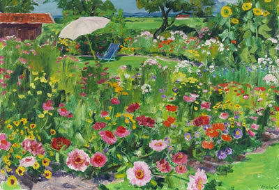 Ländlicher Garten. 1960.