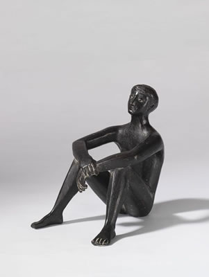 Sitzender Jüngling